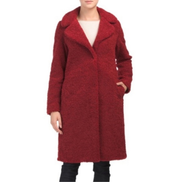 RACHEL ZOE Blush PINK Teddy Bear Coat Size Medium - Picture 10 of 14